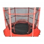 Детский батут с сеткой 140 см красный