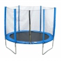 Батут Trampoline с лестницей и внешней сеткой 244 см синий